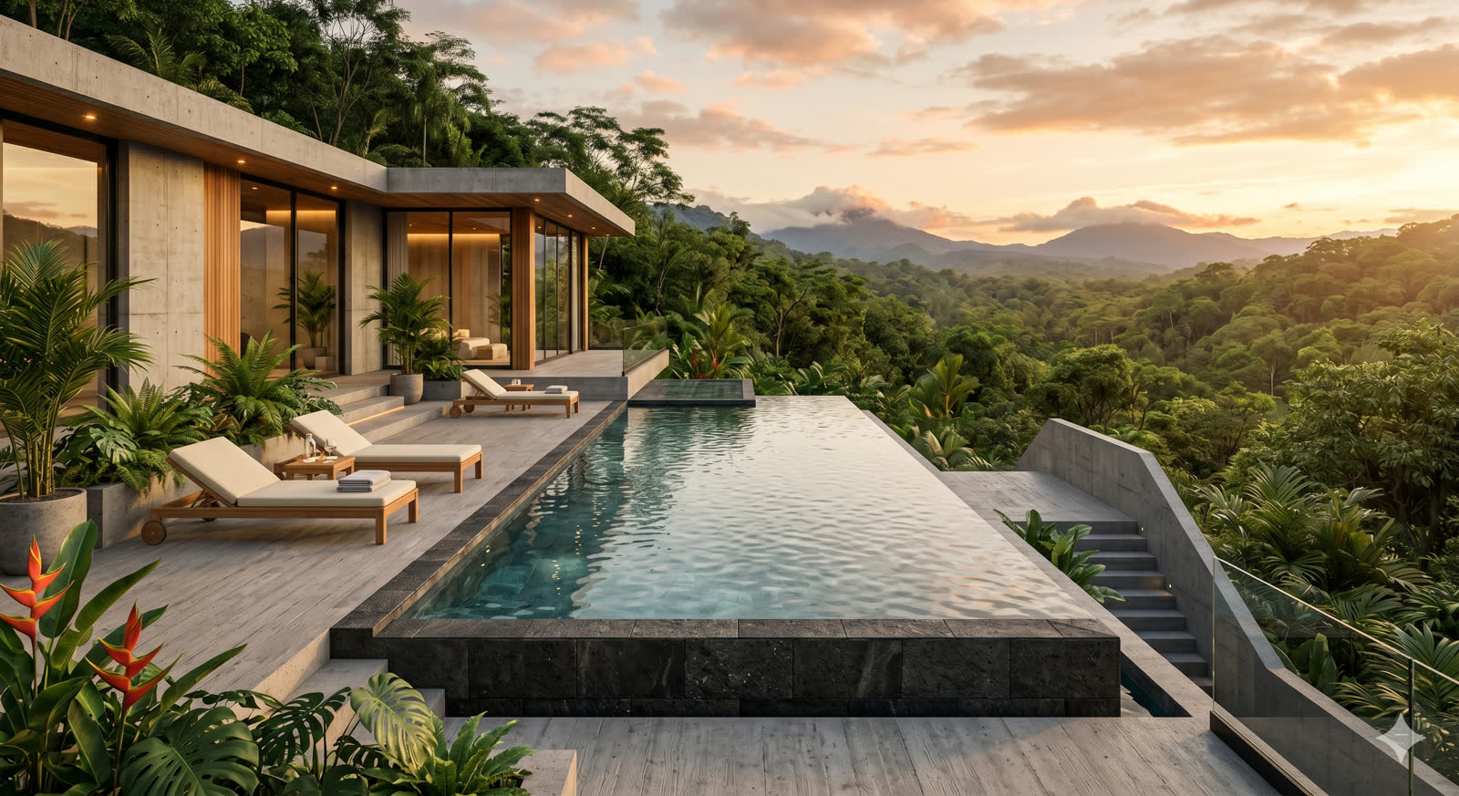 Modern Jungle Pool