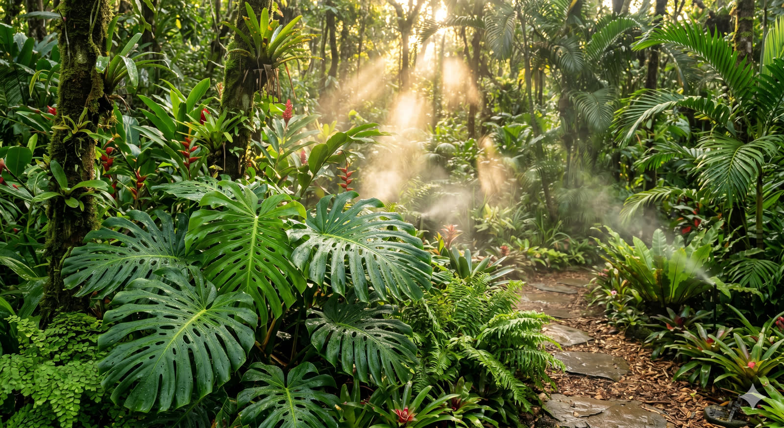 Lush Tropical Garden
